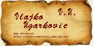 Vlajko Ugarković vizit kartica